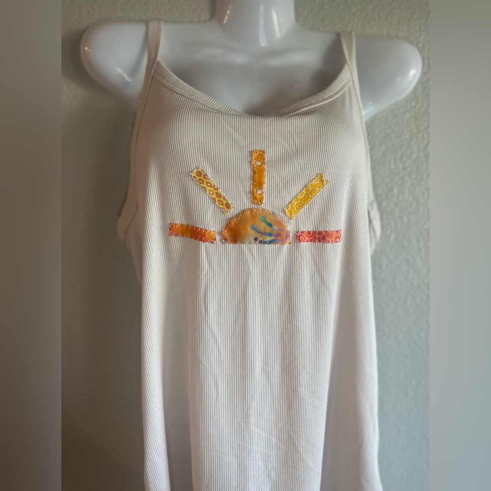 Hand sewn sunshine tank top